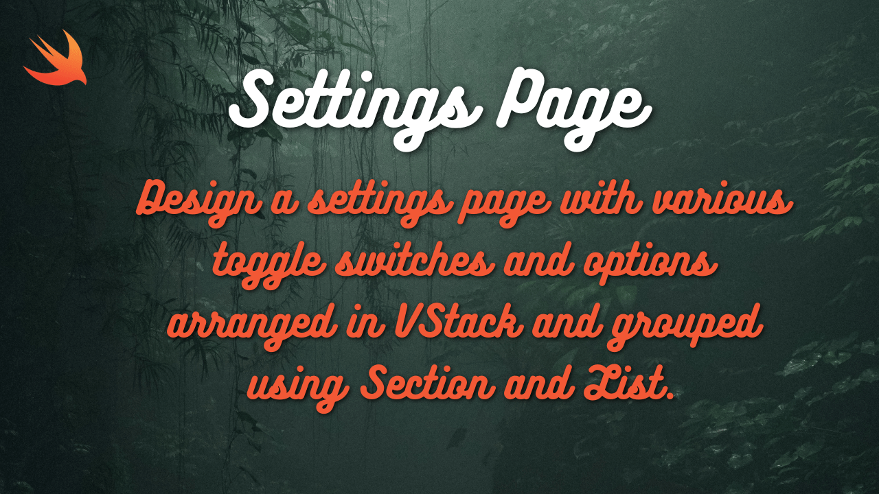 SwiftUI Settings Page Tutorial: Organizing Options with Sections and Lists