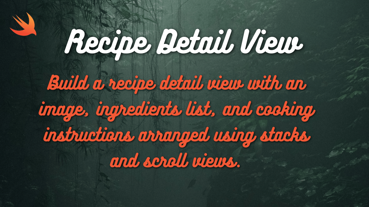 Creating a Recipe App Layout with Stacks and ScrollView