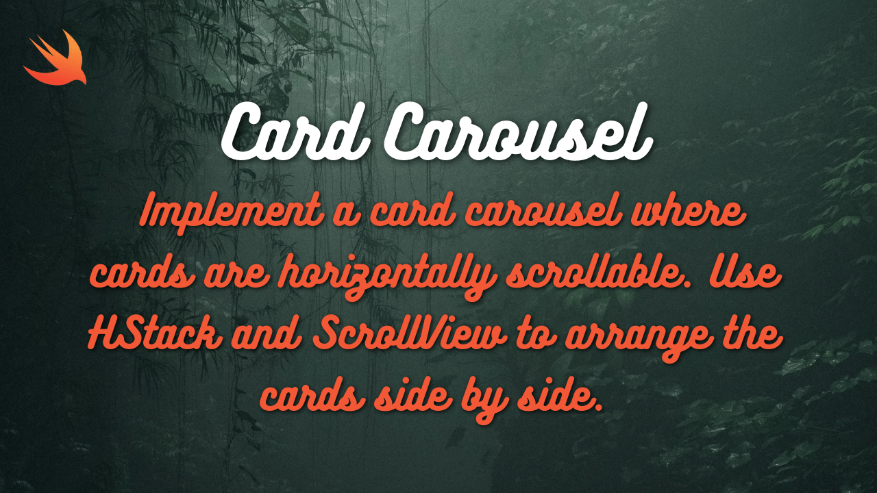SwiftUI Card Carousel Tutorial: Building a Scrollable Card Carousel with Page Indicator